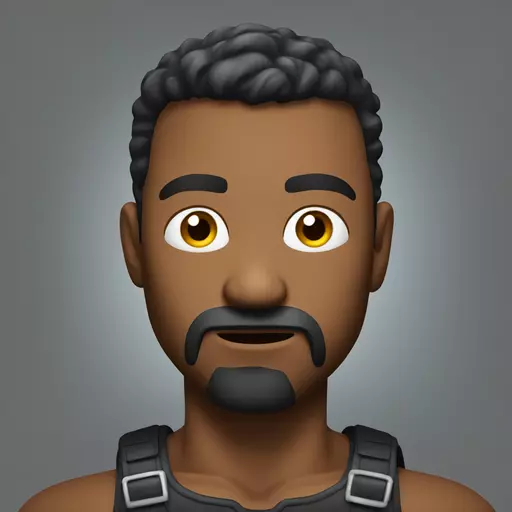 create me an emoji of a strong men looking toward the camera and looks very tough and strong emoji