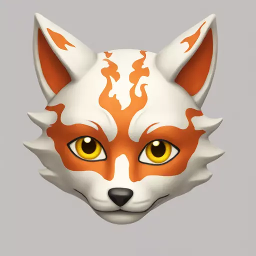 kitsune mask emoji