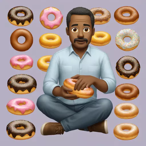 David Donald Doo dreaming a dozen doughnuts, and a duck-dog too.  emoji