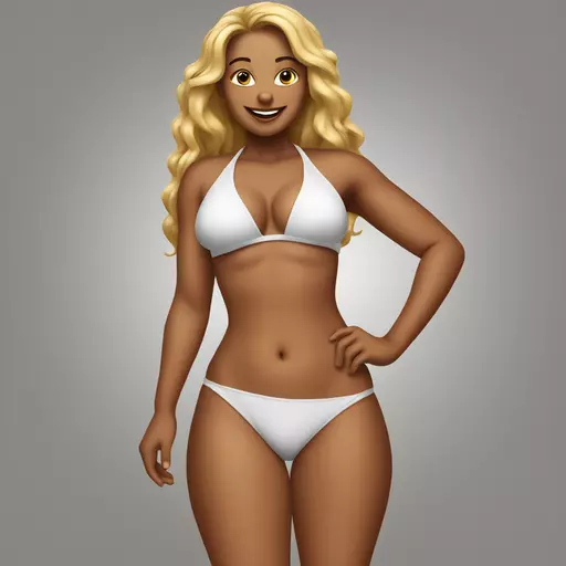 Mariah The Scientist in a bikini emoji
