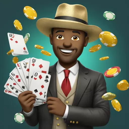 un homme riche qui joue au casino emoji