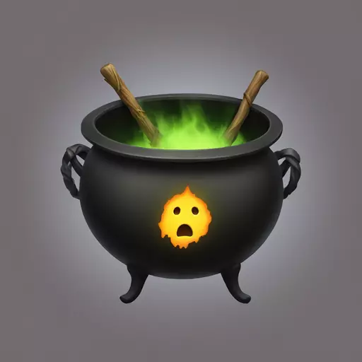 witch cauldron emoji