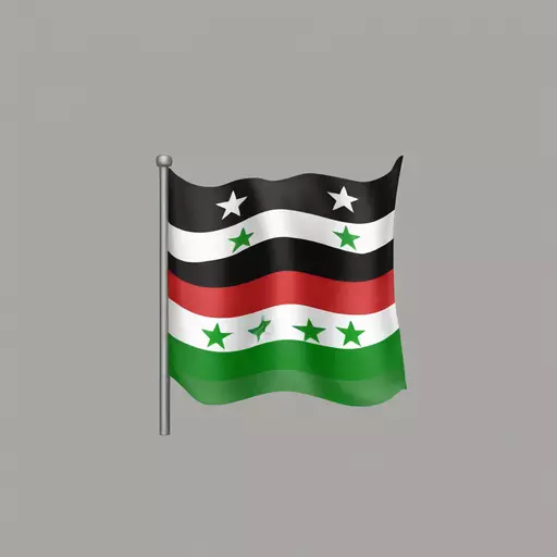 Three-star Syrian flag emoji