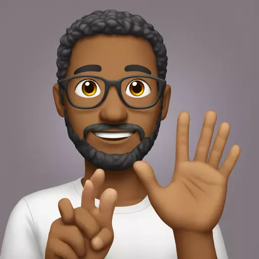 Trois avec la main emoji