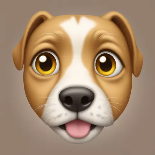 dog whith cat eyes emoji