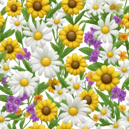 flower bouquet, white background  emoji