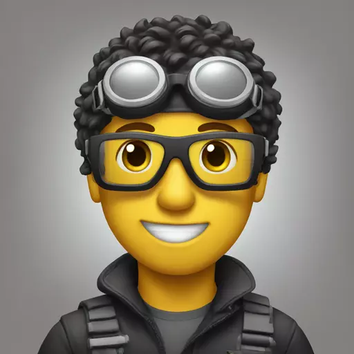 amster wearing goggles emoji