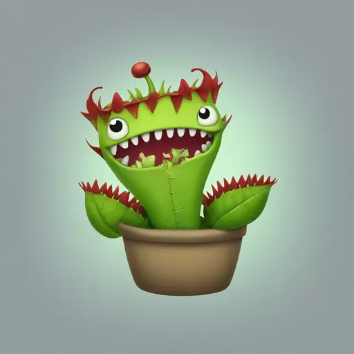 Venus flytrap emoji