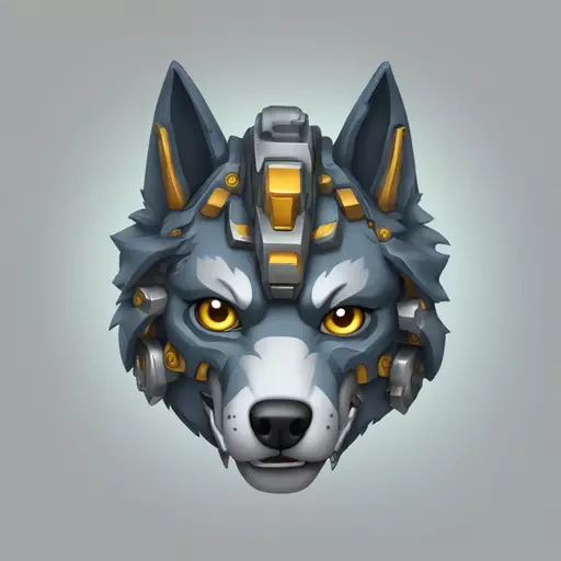 mecha wolf emoji