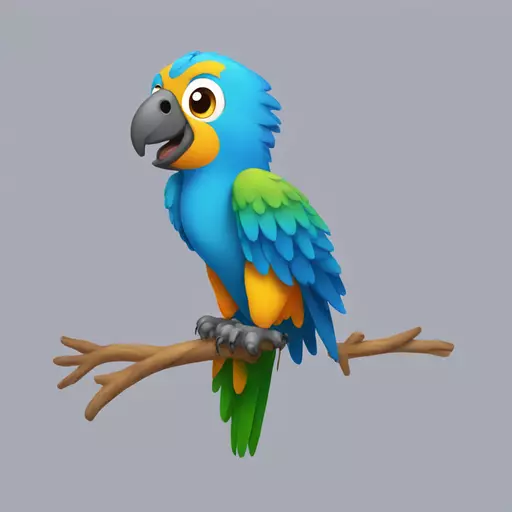 parrot display thankfulness emoji