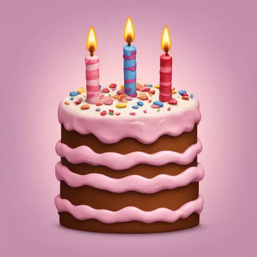 birthday cake emoji