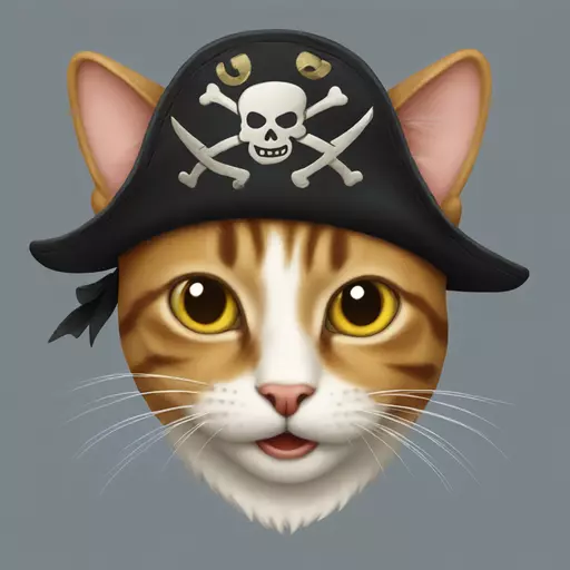 cat pirate emoji