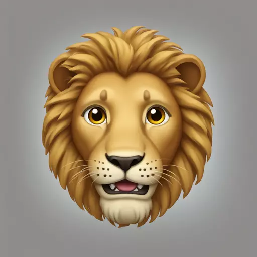 a lion emoji