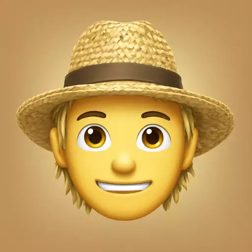 straw hat emoji