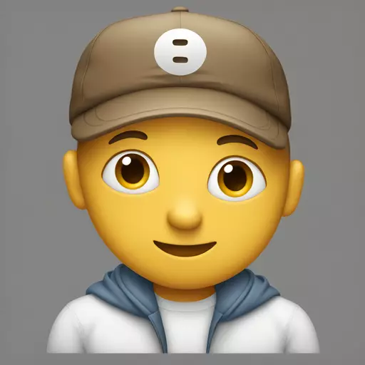 hugging face wearing a cap emoji