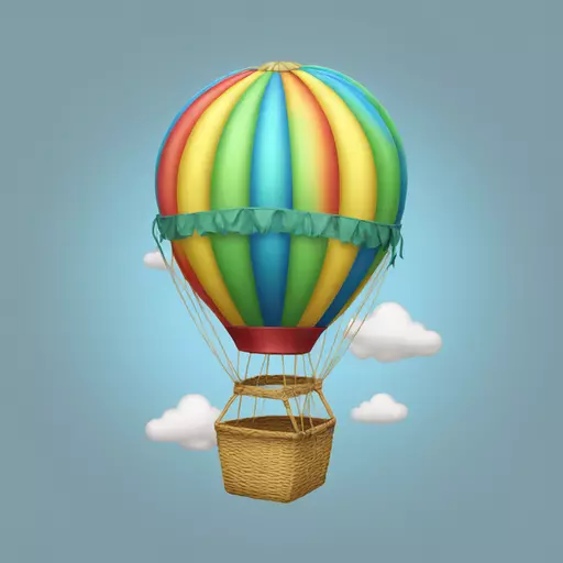 hot air balloon emoji