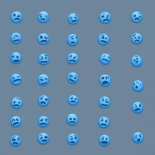 Blue circle emoji