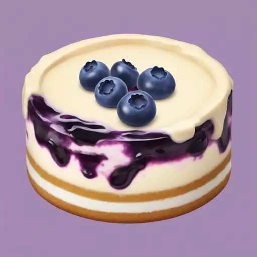 blueberry cheesecake emoji