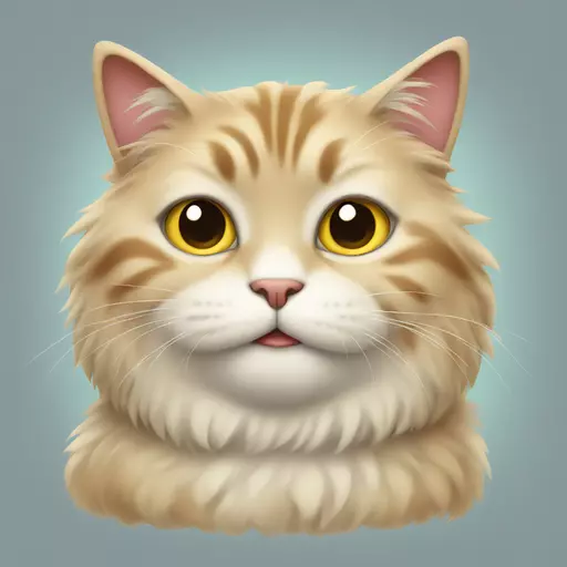fluffy cat emoji