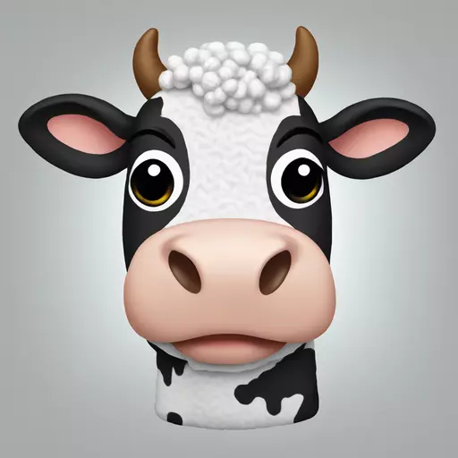cow crochet emoji