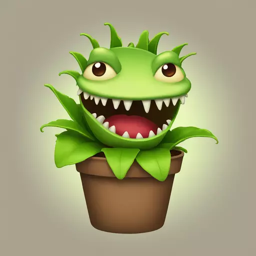 Venus flytrap emoji