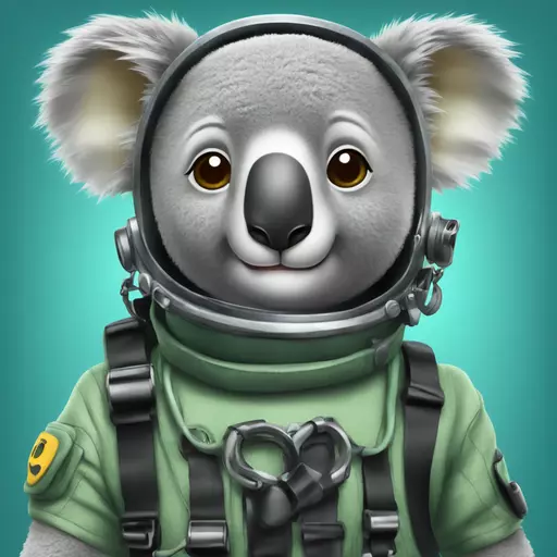 koala in diving suit emoji