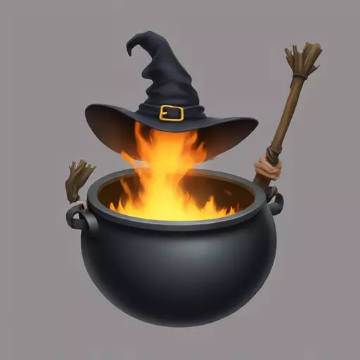 witch cauldron emoji