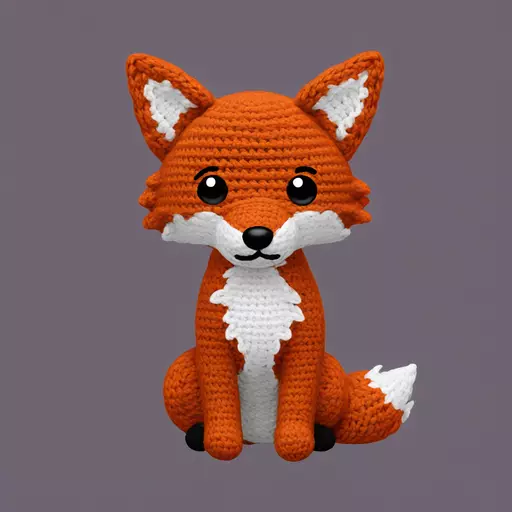 fox crochet emoji