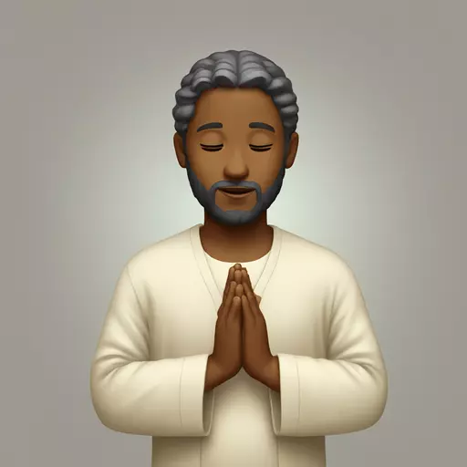praying to jesus emoji