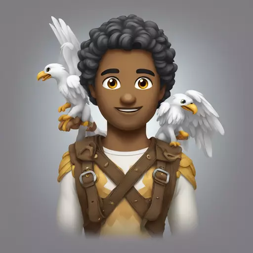 mesclar lobo e anjo emoji