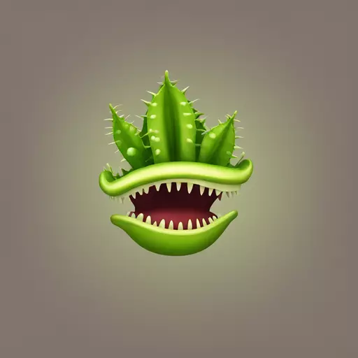 Venus flytrap emoji
