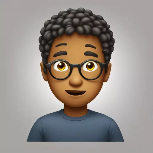 A boy of age 9 years having fatty chicks and round face with big nose and small eyes without sunglasses emoji