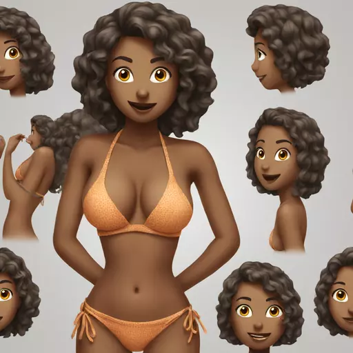 sexy girl in bikini emoji