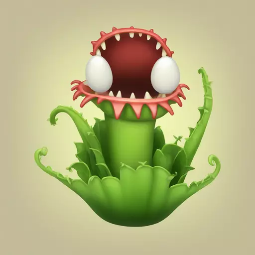 Venus flytrap emoji