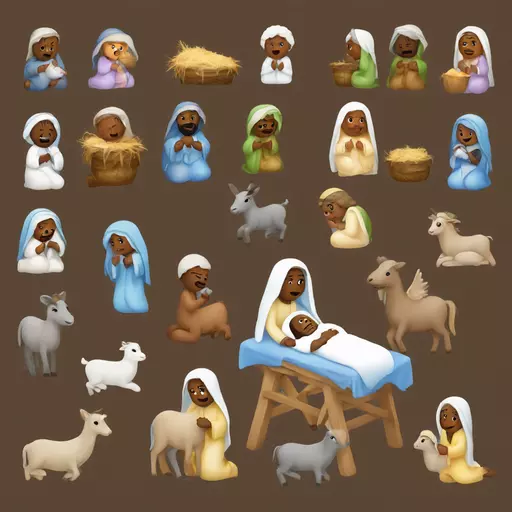 Nativity scene emoji