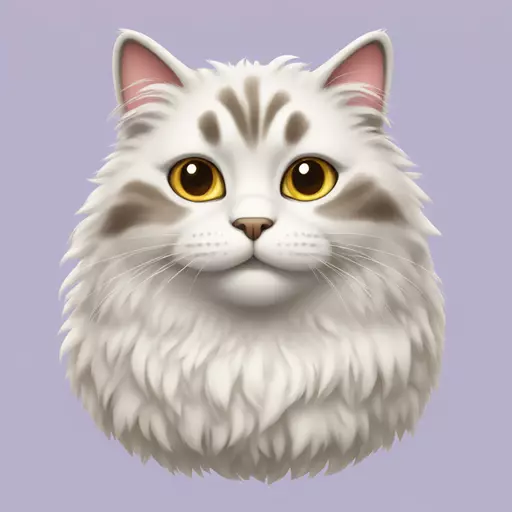 fluffy cat emoji