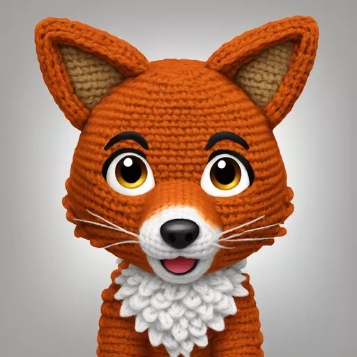 fox crochet emoji