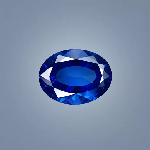 sapphire oval gem emoji