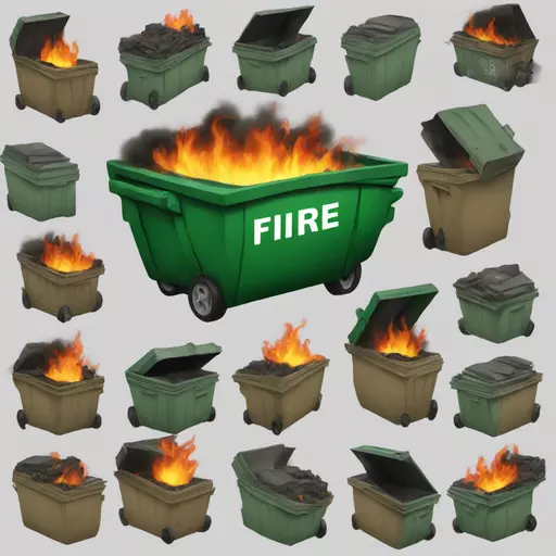 dumpster fire emoji