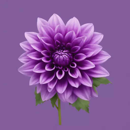 Purple dahlia emoji