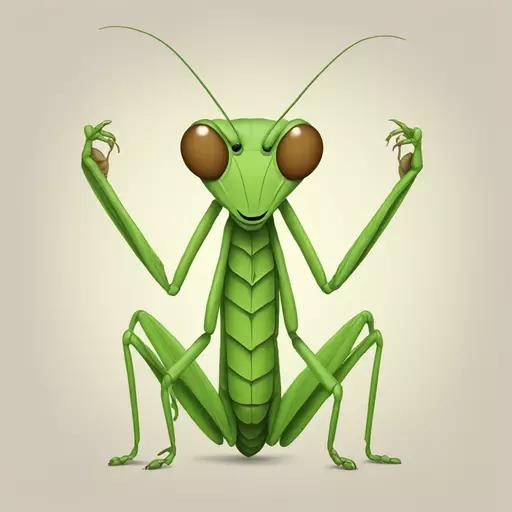 praying mantis emoji