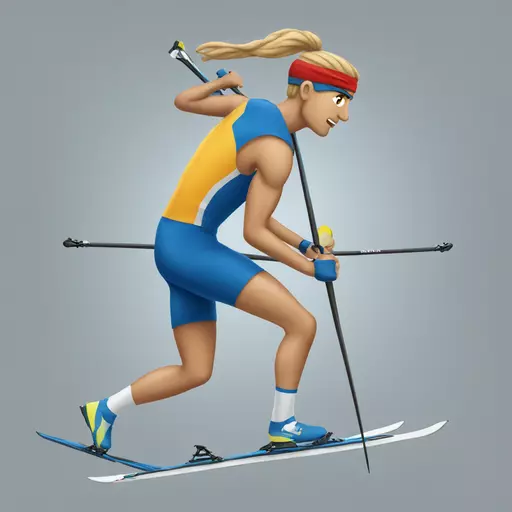Biathlonist emoji