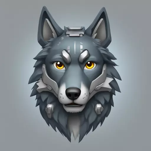 mecha wolf emoji