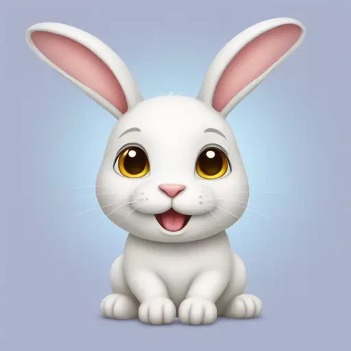Cute rabbit emoji