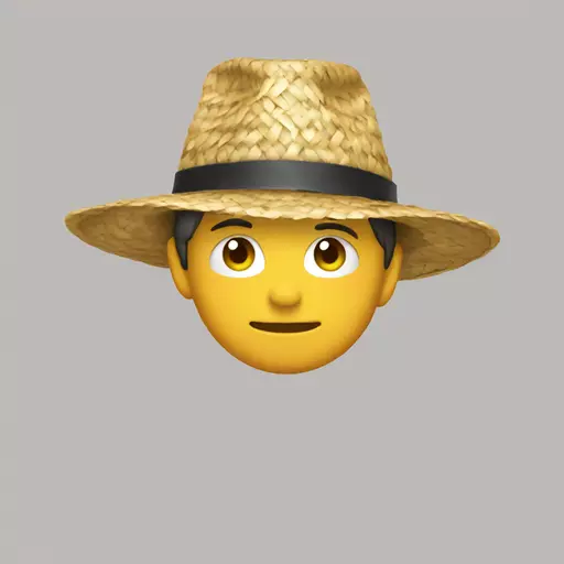 straw hat emoji
