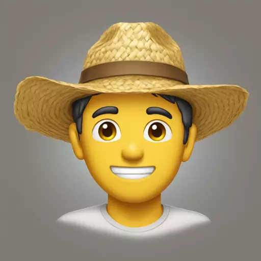 straw hat emoji