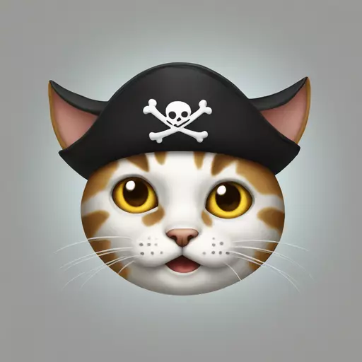cat pirate emoji