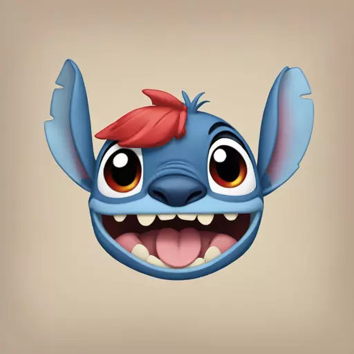 Stich rosso emoji