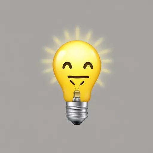 light bulb emoji
