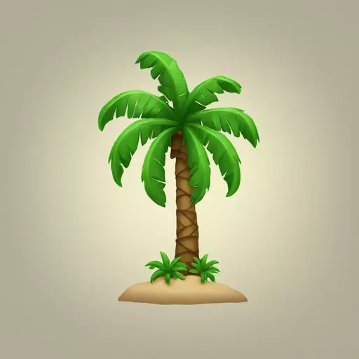 santa palm tree emoji